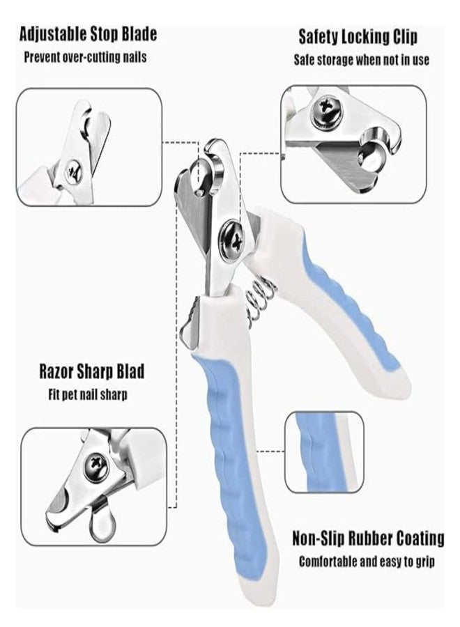 PET FUN 5-in-1 Pet Grooming Tool Combo | Flea Comb, Auto Slicker, Nail Cutter, Shampoo Brush & Palm Glove | All-in-One Grooming Kit for Dogs & Cats | Bathing, Shedding & Nail Trimming (Multicolor) - Image 5